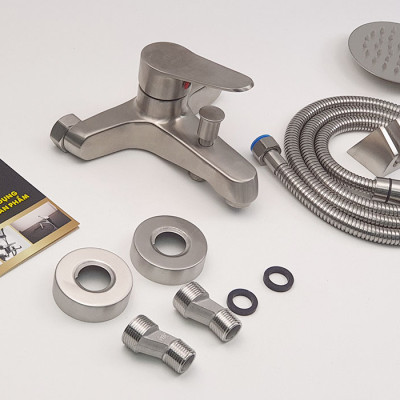 Củ sen nóng lạnh Inox SUS 304 nguyên chất thương hiệu Eurolife EL-1501 (Trắng vàng)