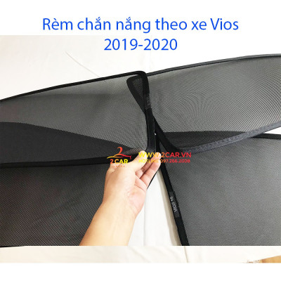 Rèm che nắng xe Vios 2014- 2015 2016 2017 có hút nam châm cao cấp