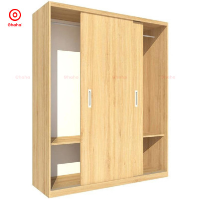 TỦ QUẦN ÁO GỖ CÔNG NGHIỆP CỬA LÙA OHAHA - CL019