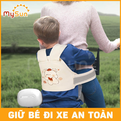 Đai đi ngồi xe máy an toàn cho bé 1 2 3 tuổi đai em bé ngồi xe máy MySun