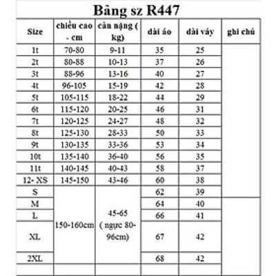 Rập giấy A0 mã R447 - set vest bé gái (BẢN VẼ)