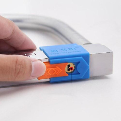 Khóa Chữ U Chống Trộm Chắc Chắn Chống Nước Cho Xe Máy, Xe Đạp Điện Có Chìa Khóa