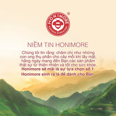 Combo 2 chai cùng loại Mật ong rừng nguyên chất Honimore Hoa Nhãn Cổ Thụ 500g