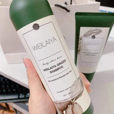 Dầu gội gừng Weilaiya cao cấp 400ml - trị rụng tóc, kích thích mọc tóc