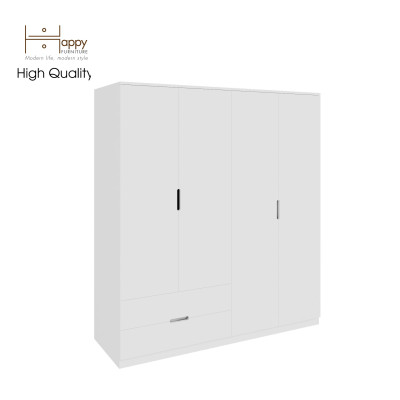 [Happy Home Furniture] MOLLY, Tủ quần áo 4 cánh mở - 2 ngăn kéo, 160cm x 54cm x 176cm ( DxRxC), TCM_109