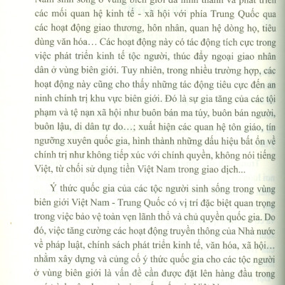 Truyền Thông Và Ý Thức Quốc Gia Của Một Số Tộc Người Ở Vùng Biên Giới Việt Nam - Trung Quốc (Sách chuyên khảo) - Viện Hàn lâm Khoa học Xã hội Việt Nam - Viện Dân tộc học; Trần Hồng Thu chủ biên 