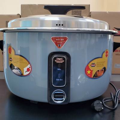 Nồi cơm điện công nghiệp 4.2L Ladomax công nghệ Nhật, có vỉ inox chống cơm cháy, mâm nhiệt oxi hóa cứng chống teo-Hàng chính hãng