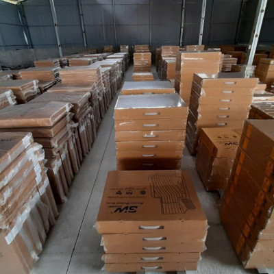 Thảm sd3 dạng lưới lục giác 2 lớp Honda BRV (màu ghi) bề mặt cao su siêu sạch nhãn hiệu Macsim