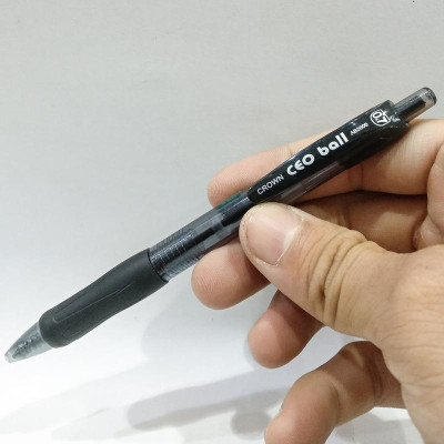 Bút Bi Crown AB - 2000R (0.7, Mực Đen)