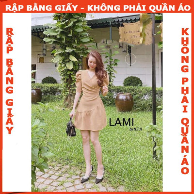 Rập giấy A đầm tay phồng xếp ly 1 bên mã 1284 (BẢN VẼ)