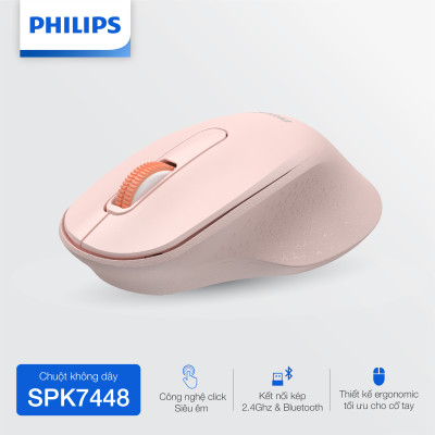 Chuột Bluetooth Philips SPK7448 - Hàng Chính Hãng