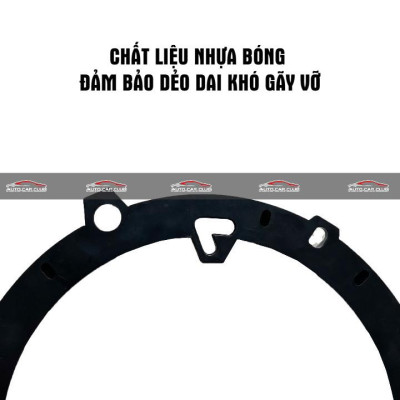 Dưỡng loa cánh ô tô 6.5 inch Vinfast VF3, VF5 nhựa PVC đen bóng hàng cao cấp loại đa năng mẫu 2025