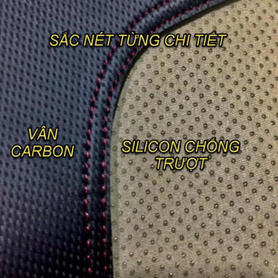 Thảm Taplo xe Kia Seltos 2020 2021 2022 Mẫu Da Carbon Cao Cấp