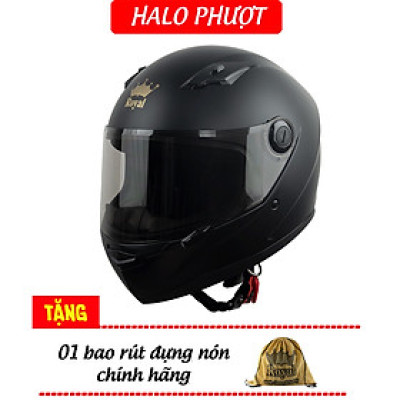 Mũ bảo hiểm Fullface Royal M136 – Đen Nhám – 1 Kính
