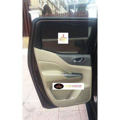 Rèm che nắng xe Nissan Navara 2013- 2022, 1 bộ 4 cái có hít nam châm cao cấp