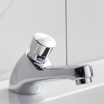 Vòi Lavabo lạnh nhấn hơi Eurolife EL-119 (Trắng bạc)