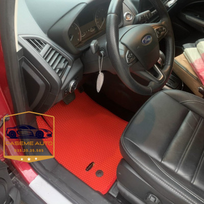 [FORD ECOSPORT] Thảm Trải Sàn, Lót Sàn Ô Tô Cao Su Eudora CloudFoam Thiết Kế Theo Xe Dành Cho Xe FORD ECOSPORT, Chống Nước, Không Mùi, Ngăn Bụi Bẩn, Dễ Vệ Sinh - Hàng Chính Hãng