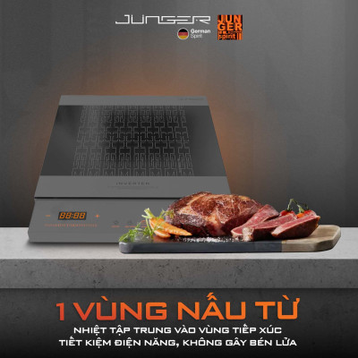 Bếp từ đơn Junger CEJ-106-I 2000W Inverter thế hệ mới Tiết kiệm điện Hàng Chính Hãng Bảo Hành 12 Tháng