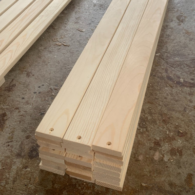 Giường ngủ gỗ CT03 Tundo màu vàng nhạt 