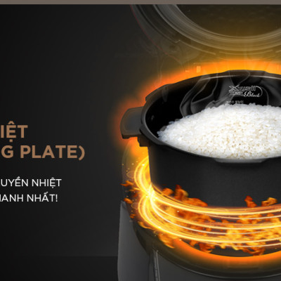 Nồi cơm điện tử áp suất Cuckoo 1.8L CRP-PWV1008F- Lòng nồi phủ men - Hàng chính hãng 