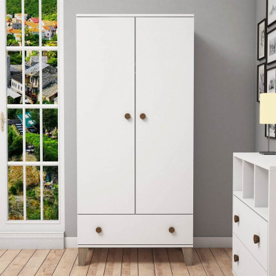 Tủ quần áo gỗ 2 cánh hiện đại SMLIFE Cuperion