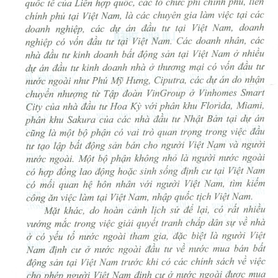 Quyền Sở Hữu Nhà Ở Của Chủ Thể Có Yếu Tố Nước Ngoài Tại Việt Nam (Sách chuyên khảo)