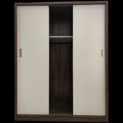 Tủ Áo Cửa Lùa 1m6 Gỗ MDF Melamine Cánh Trắng