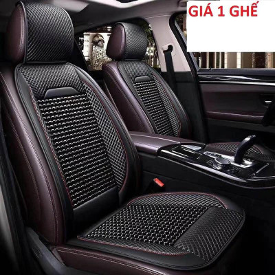 Áo ghế, tấm lót ghế Hạt gỗ cao cấp - chống nóng, chống trượt - dùng cho ô tô, xe hơi, văn phòng