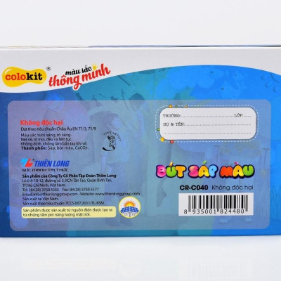 Bút Sáp Màu 16 Màu CR-C040