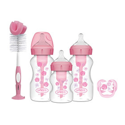 [ WB03610 ] Bộ quà tặng gồm 3 bình sữa cổ rộng ( 1 bình 150ml + 2 bình 270ml ), 1 ty ngậm 0-6m+ và 1 cọ bình sữa