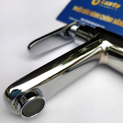 Vòi Lavabo Lạnh Đồng Thau Mạ Crome LUXTA L1105T3 Và L1105T3B - Vòi chậu rửa mặt thân tròn kiểu cao