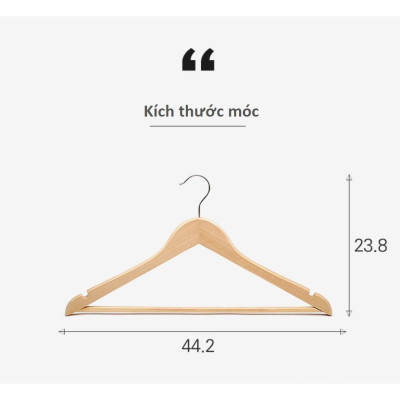 COMBO HỘP MÓC GỖ THÔNG TREO QUẦN ÁO CÓ 5/10/20 CHIẾC