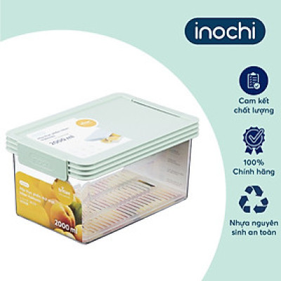 Bộ 3 hộp thực phẩm tritan chữ nhật Hokaido 500-1000-2000ml