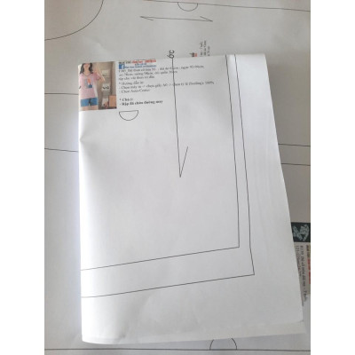 Rập giấy A0 mã 1463- đầm xếp ly (BẢN VẼ)