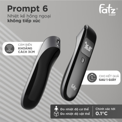 Nhiệt kế hồng ngoại không tiếp xúc Fatzbaby Prompt 6 EW-TA51 - Hàng Chính Hãng