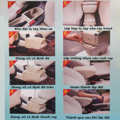 Hộp tỳ tay dành cho xe hơi, ô tô cao cấp JDZX-SZK dùng cho xe Suzuki Swift