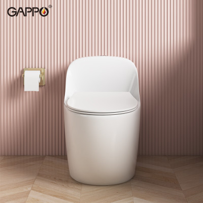 BỒN CẦU ĐẶT SÀN 1 KHỐI KÉT LIỀN NHẬP KHẨU NGA GAPPO GM501 MEN TUYẾT - HÀNG CHÍNH HÃNG