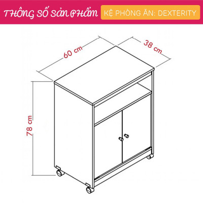Tủ nhà bếp gia đình thiết kế sang trọng SMLIFE Dexterity