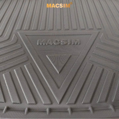 Thảm lót cốp (qd) xe ô tô VOLKSWAGEN Touareg (2011-2016) nhãn hiệu Macsim chất liệu nhựa TPV cao cấp màu đen
