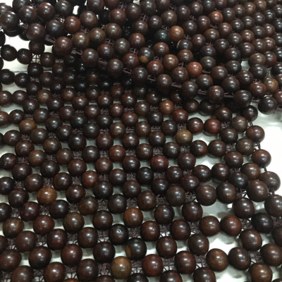 Đệm Lót Ghế Xe Ô Tô Hạt Gỗ Mun Cao Cấp Hạt 1.8cm ( hình thật )