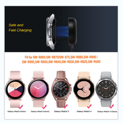 Cáp Sạc Đế Sạc cho Samsung Galaxy Watch 3/4/4Classic/5/5Pro/6/6Classic/7/Ultra & Galaxy Watch Active 1/2- Hàng Chính Hãng