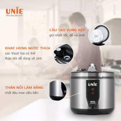 Nồi cơm điện UNIE UE-625 dung tích 1.8L - Hàng chính hãng