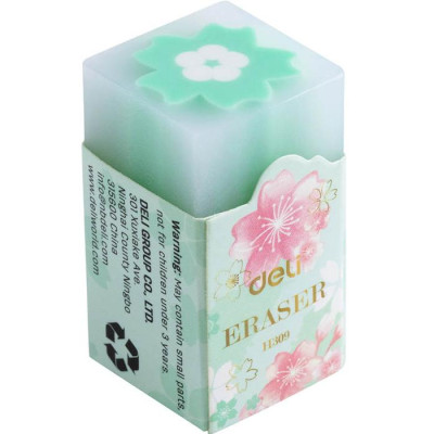 Gôm Thạch Hình Hoa Sakura - Deli EH309 - Xanh Lá