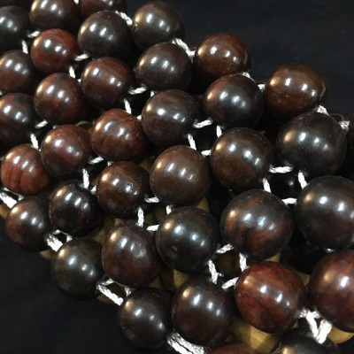 Chiếu hạt gỗ Mun hạt 1,2cm - Chiếu gỗ Mian ( video , hình thật )