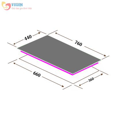 Bếp gas âm Eurosun EU-GA287 - Hàng chính hãng