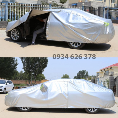 Bạt phủ xe ô tô Hyundai Kona 3 lớp tráng bạc thông minh, chất liệu vải dù oxford cao cấp, áo chùm bảo vệ xe 4,5,7 chỗ