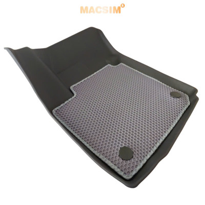 Thảm ô tô sd3 2 lớp dạng lưới lục giác Suzuki XL7/ Suzuki Ertigar  (ghi) - bề mặt cao su siêu sạch - Macsim