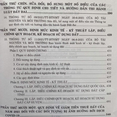 Quy định chi tiết và hướng dẫn thi hành Luật Đất đai – Định mức kinh tế - kỹ thuật lập, điều chỉnh quy hoạch, kế hoạch sử dụng đất