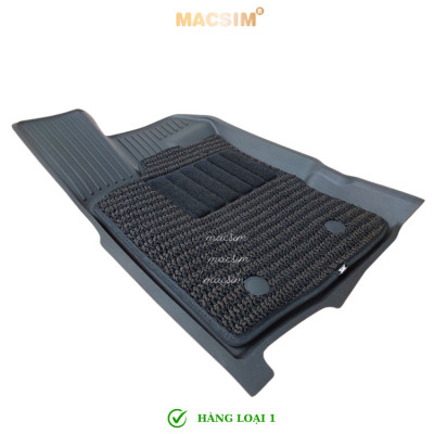Thảm lót sàn ô tô 2 lớp cao cấp dành cho xe Ford Ranger/Raptor 2023-2024+ nhãn hiệu Macsim 3w chất liệu TPE
