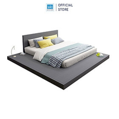 Giường Bệt Tatami Thấp Kiểu Nhật Với Nệm Nằm Bên Phải SIB Decor GN24